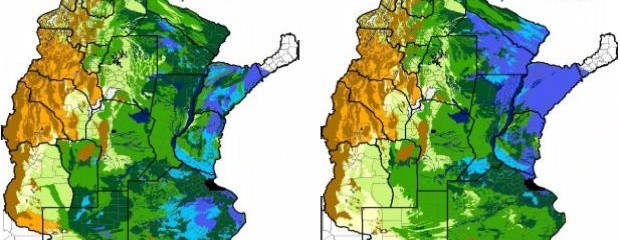 Reservas excesivas sobre el este de la región pampeana 