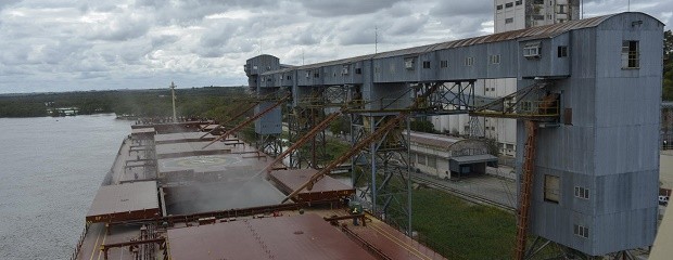Desde Diamante, salen 38.000 tn de soja a China
