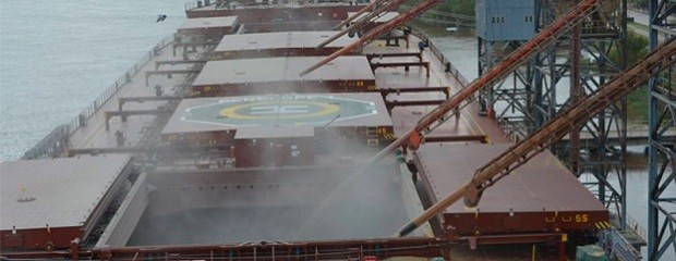 Con destino a China partió desde Diamante el buque granelero