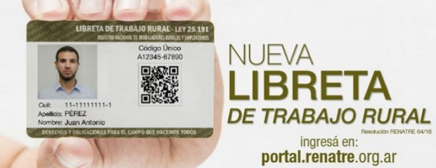  RENATRE moderniza la Libreta de Trabajo Rural