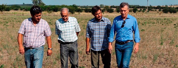 Macri pasó por Entre Ríos y visitó un campo cerca de Viale