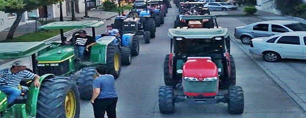 Productores citrícolas organizaron un tractorazo
