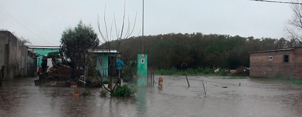 Anegamientos y destrozos en Entre Ríos por el temporal