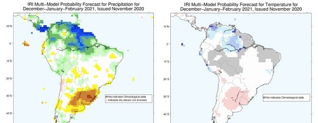 La Niña: de moderada a fuerte en verano y débil en otoño