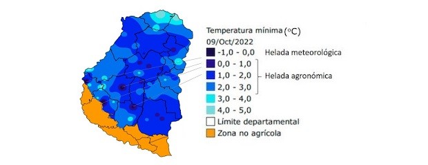 Heladas tardías en Entre Ríos